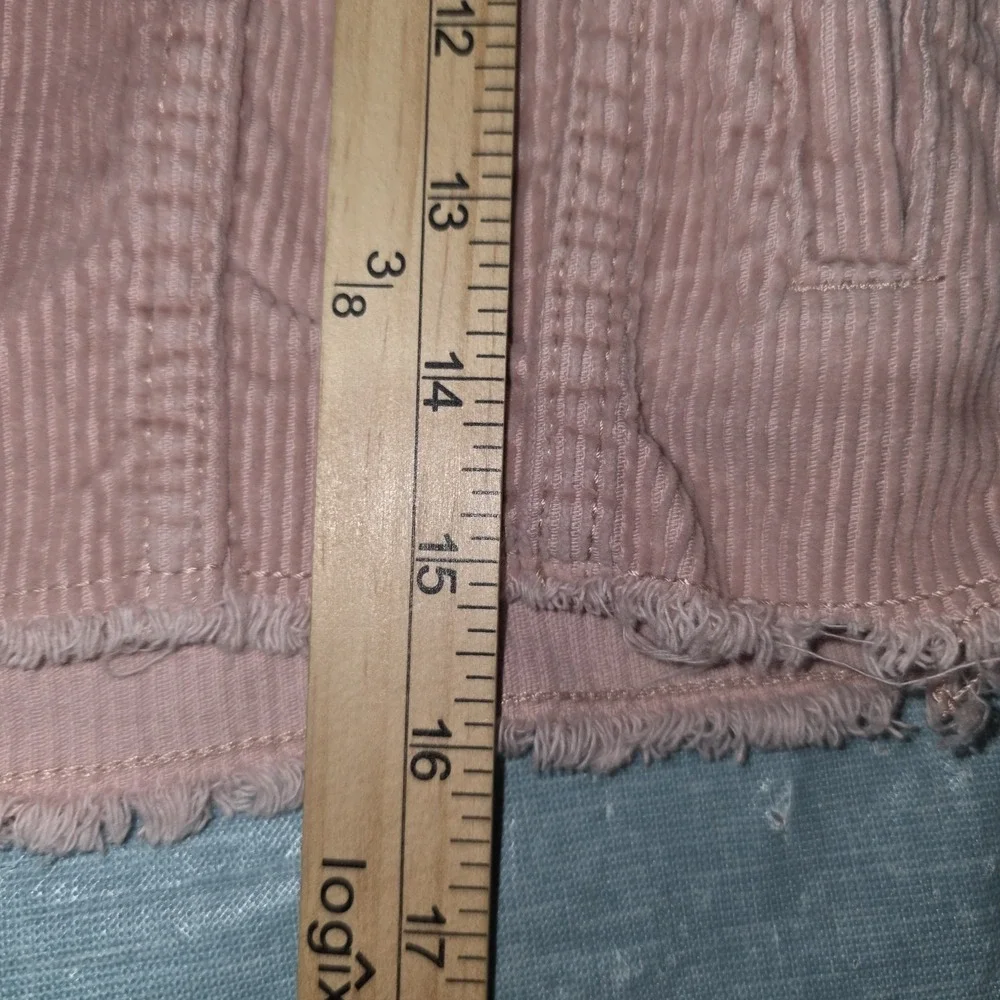 Oshkosh B'Gosh Pink Corduroy Jacket Oversized Cropped Snap Closure Kid's Size 10